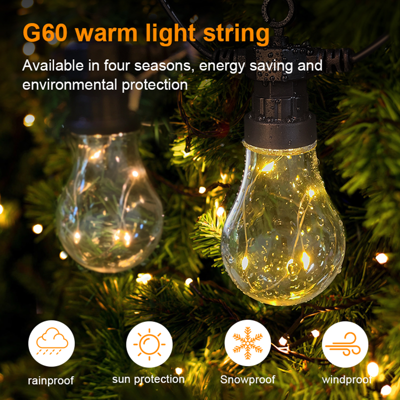 HCP066  G60铜线户外灯串